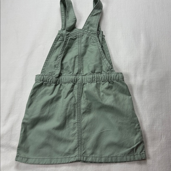 Sage green Oshkosh Overrall skirt kids 3 T - Picture 2 of 4